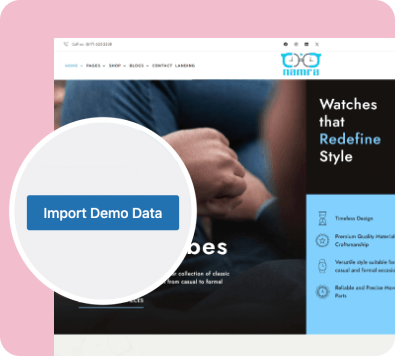 One Click Demo Import
